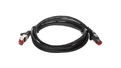 Kabel krosowy patchcord S/FTP (PiMF) kat.6LSZH czarny 1,5m 95584