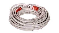 Kabel krosowy patchcord U/UTP kat.6 CCA szary 10m 68444