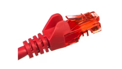 Kabel krosowy patchcord U/UTP kat.6 CCA czerwony 1m 68441