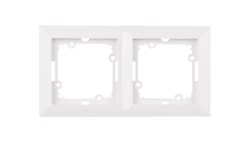 OPAL Ramka podwójna biała Ra-2Op