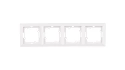 OPAL Ramka poczwórna biała Ra-4Op