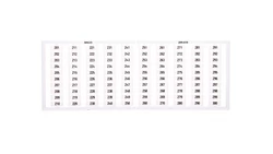 Ramka z oznacznikami 1x 201-300 209-610 /5szt./