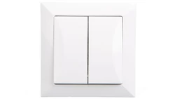 OPAL Łącznik schodowy podwójny biały WP-5/2 Op