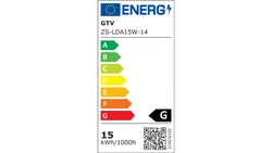 Żarówka E14 specjalna do lodówki 15W 90lm 3000K AC220-240V ZS-LDA15W-14