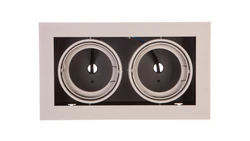 Oprawa sufitowa PIREO podtynkowa podwójna szara/szara OP-PIREO2-81