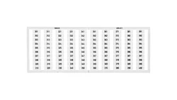 Ramka z oznacznikami 1x 301-400 209-611 /5szt./