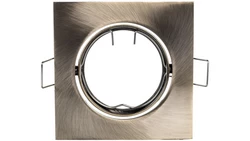 Sufitowa oprawa punktowa PORTO-K, IP20, kwadrat, patyna, z regulacją kąta, TYP DT10