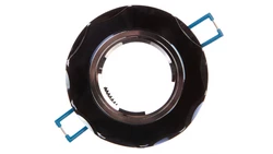 Sufitowa oprawa punktowa BRILLANTE, szkło, CZARNY kryształ, okrągła