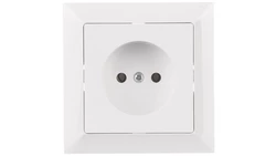 PREMIUM Gniazdo pojedyncze b/u białe GPt-15 Pr