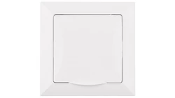 OPAL Gniazdo pojedyncze z/u 16A 250V IP44 z klapką białe GPT-16 OpH