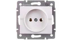 LOGI Gniazdo pojedyncze 2P śrubowe 16A 250V Biały 25084