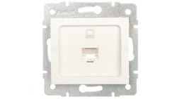 LOGI Gniazdo komputerowe pojedyncze (RJ45Cat 5e Jack) Biały 25108