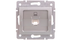 LOGI Gniazdo komputerowe pojedyncze (RJ45Cat 5e Jack) Srebrny 25226