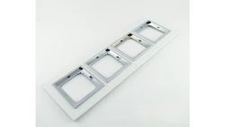 MAGIC Ramka poczwórna biały/chrom Ra-4 M