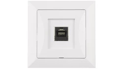 OPAL Gniazdo komputerowe RJ45 kat.5e krone LSA+ białe GTP - 12Op