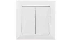 MAGIC Gniazdo antenowe RTV/SAT piaskowy metalic/chrom GAPS-M