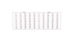 Ramka z oznacznikami 2x 1-50 209-666 /5szt./