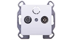 Lumina Gniazdo antenowe RTV przelotowe białe WL3020