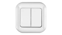 TOPAZ-BIS Łącznik podwójny biały WP-3Tb