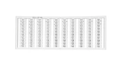 Ramka z oznacznikami 2x 101-150 209-608 /5szt./