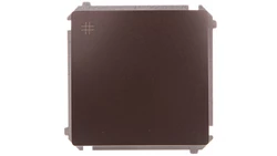 Simon Basic Łącznik krzyżowy 10AX, 250V czekoladowy BMW7.01/47