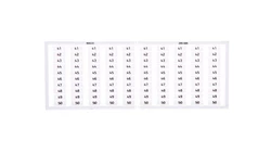 Ramka z oznacznikami 10x 41-50 209-606 /5szt./