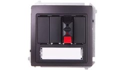 Simon Basic Gniazdo głośnikowe pojedyncze z polem opisowym grafit matowy BMGL31.01/28