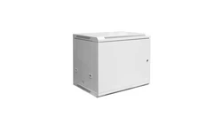 Szafa krosowa wisząca n/dz 19 9U S/600 G/450 szary (RAL 7035) 1W drzwi blaszane DN-W19 09U/450/MD