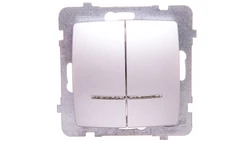 KARO Łącznik świecznikowy z podświetleniem srebrny perłowy ŁP-2SS/m/43