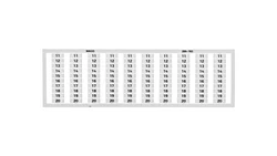 Ramka z oznacznikami 10x 11-20 209-703 /5szt./