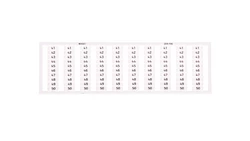 Ramka z oznacznikami 10x 41-50 209-706 /5szt./