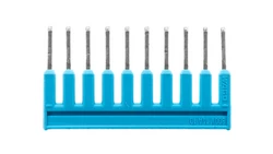 Mostek grzebieniowy z izolacją 10-torowy 14A niebieski 2000-410/000-006 /25szt./