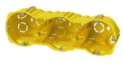 Puszka podtynkowa PK-3x60 k/g głeboka bezhalogenowa samogasnąca IP20 żółta RAL 1021 0287-00N