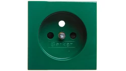 S.1/B.3/B.7 Płytka czołowa gniazda z/u z przesłonami zielony połysk 3965768963