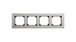 Merten M-Elegance Ramka poczwórna metalowa tytanowy MTN403405