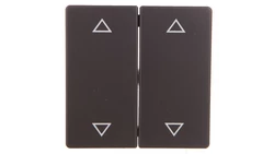 Q.1/Q.3 Klawisze z nadrukiem symbolu /strzałki/ do łącznika 2-klawiszowego antracyt aksamit 16446086