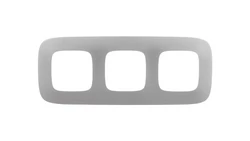 VALENA ALLURE Ramka potrójna aluminium 754393