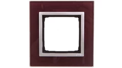 Simon 54 Nature Ramka pojedyncza szkło KUSZĄCA ŚLIWKA DRN1/89