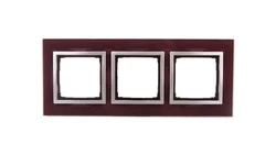 Simon 54 Nature Ramka potrójna szkło KUSZĄCA ŚLIWKA DRN3/89