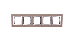 Simon 54 Nature Ramka pięciokrotna beton - BUTTI CEMENTI DRN5/92