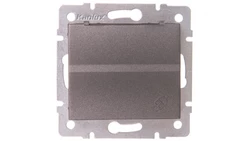 LOGI Gniazdo hermetyczne z klapką 2P+Z IP44 Schuko śrubowe 16A 250V Grafit 25264