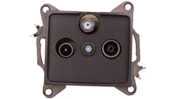 DOMO Gniazdo RTV/SAT przelotowe grafit 011340041 24924