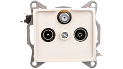 DOMO Gniazdo RTV/SAT końcowe kremowe 011350003 24807