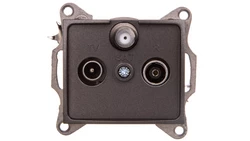 DOMO Gniazdo RTV/SAT końcowe grafit 011350041 24925