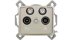 DOMO Gniazdo TV2xSAT końcowe szampańskie 011590050 25045