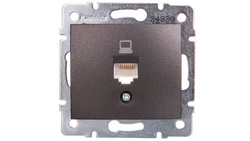 DOMO Gniazdo komputerowe pojedyncze RJ45Cat 5e Jack grafit 011390041 24930