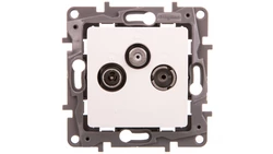 NILOE Gniazdo antenowe RTV-SAT przelotowe 14 dB białe 764564