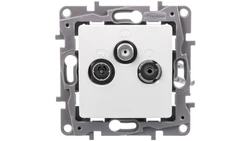 NILOE Gniazdo antenowe RTV-SAT zakończeniowe 10 dB białe 764565