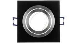 Sufitowa oprawa punktowa MORENA, IP20, kwadrat, czarna