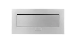 Przedłużacz biurkowy 223x108mm 3x gniazdo SHUCKO aluminium AE-PB03GS-53